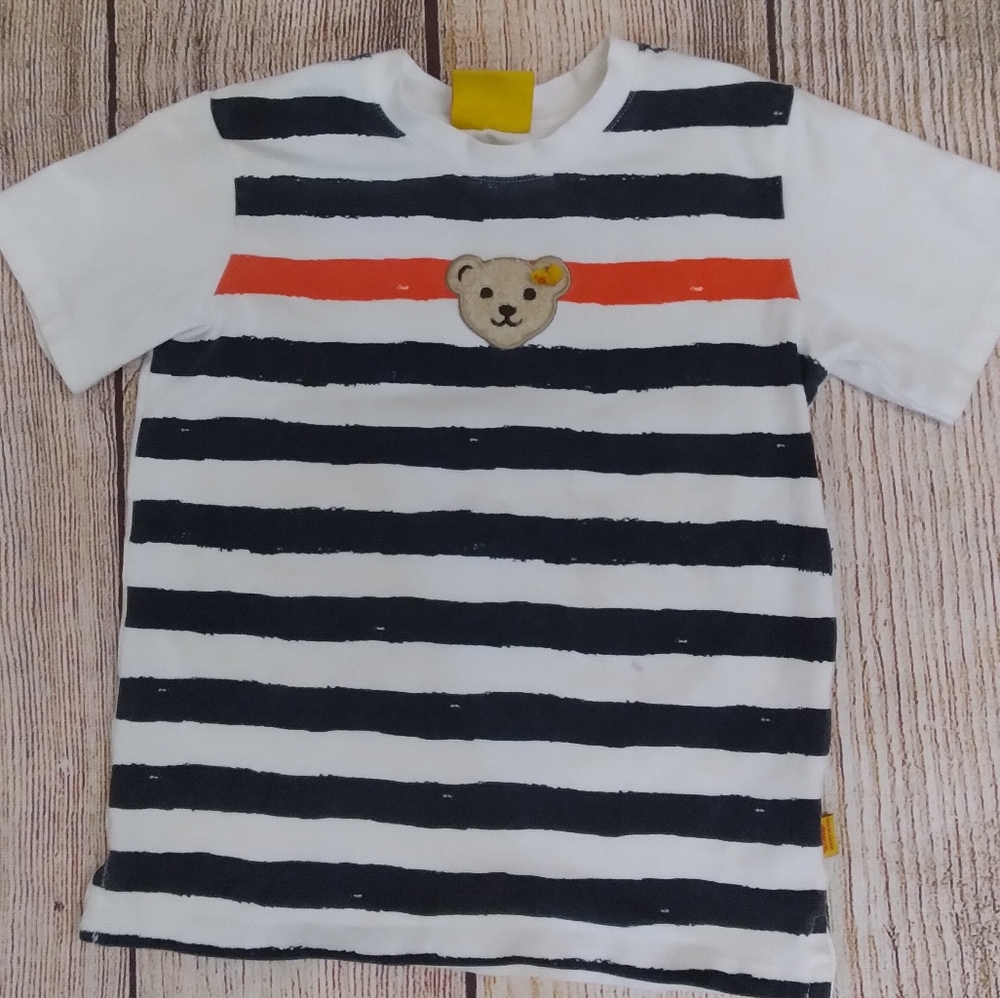 Steiff striped tshirt sz 5